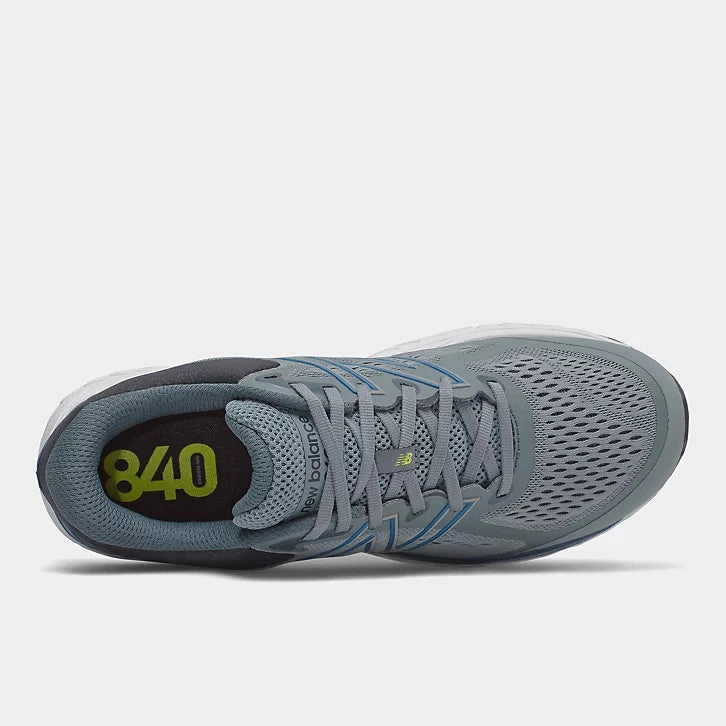 840v5 - Ocean Grey with Oxygen Blue Toe Guard Power Flow