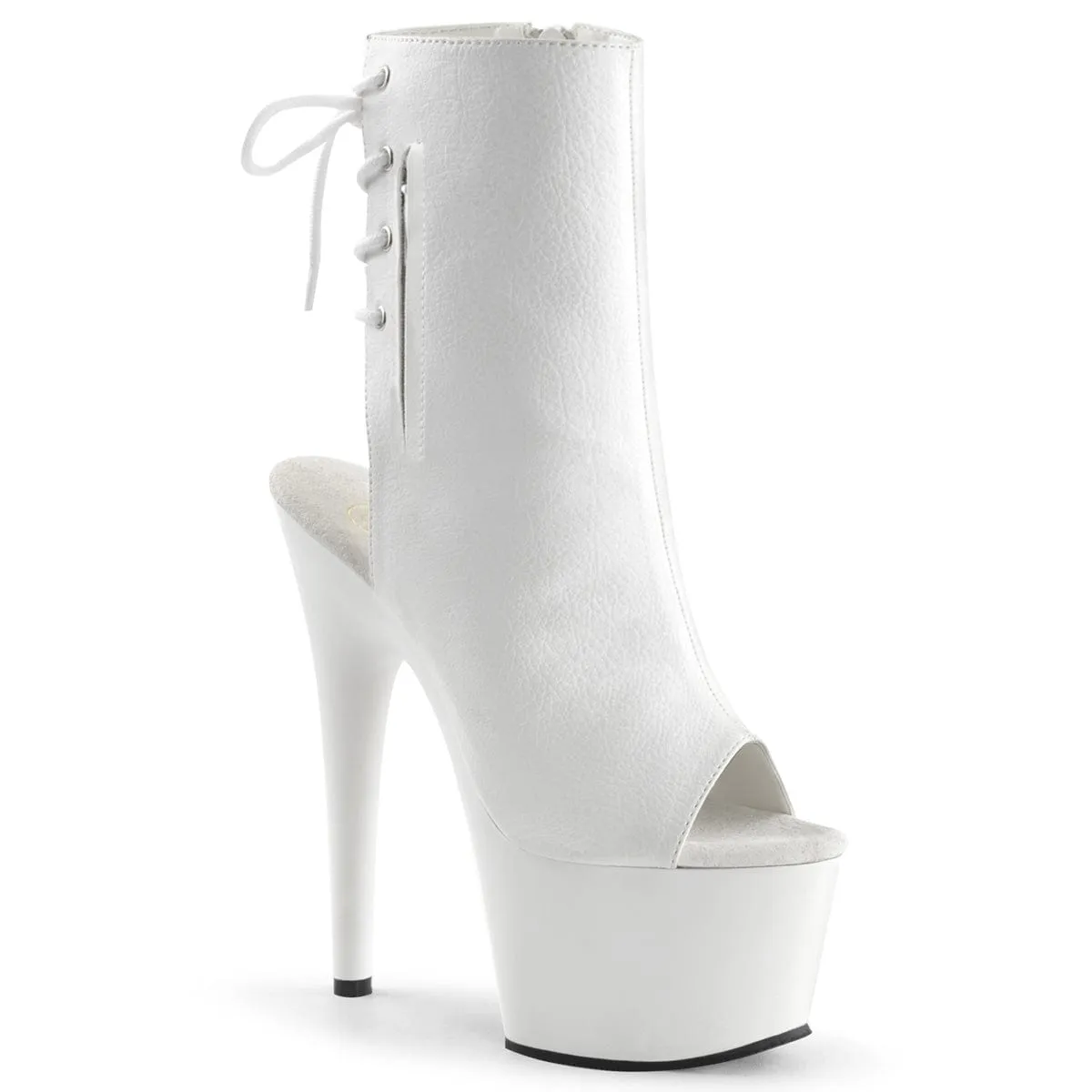 ADORE-1018 White Faux Leather/White Business Meeting