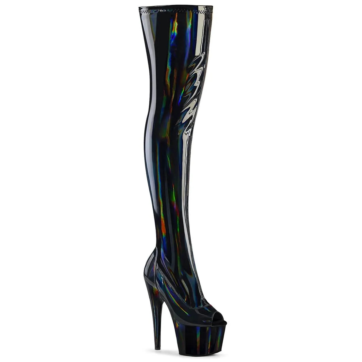 Work Terrain Crisp Look ADORE-3011HWR Black Stretch Hologram/Black Hologram