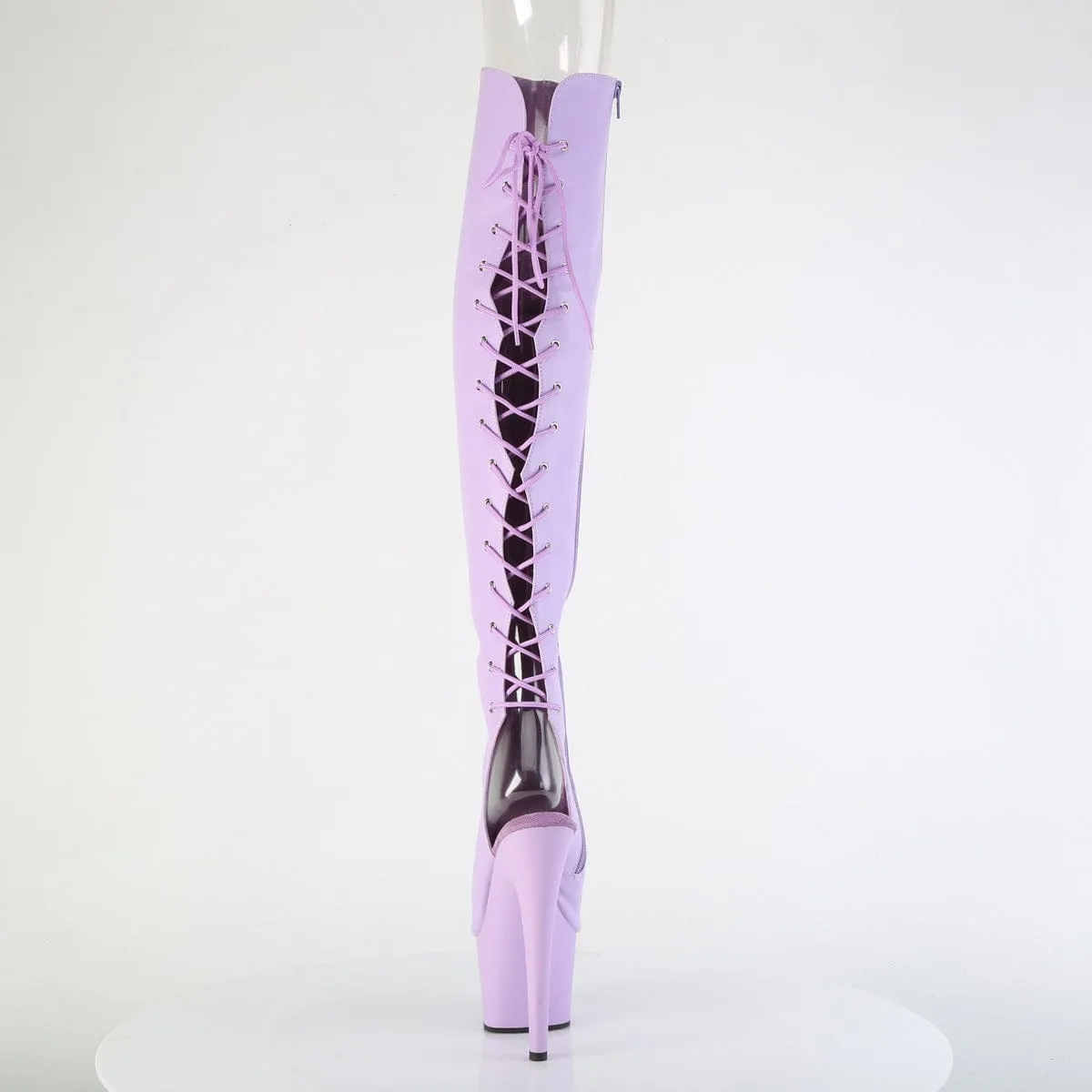 Protective Upper ADORE-3019 Platform Shoes Lavender Faux Leather/Lavender Matte