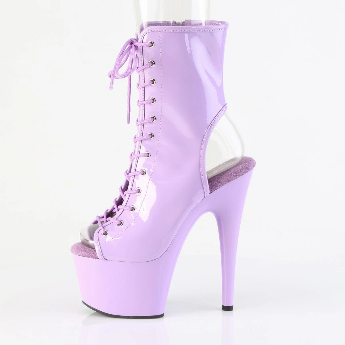 Cool Look Thin Sole ADORE-1016 Platform Shoes Lavender Patent Lavender