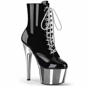 ADORE-1020 Black Patent/Silver Chrome Adventure Wear