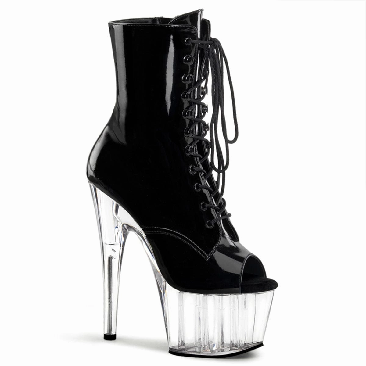 ADORE-1021 Black Patent/Clear Arch Fit
