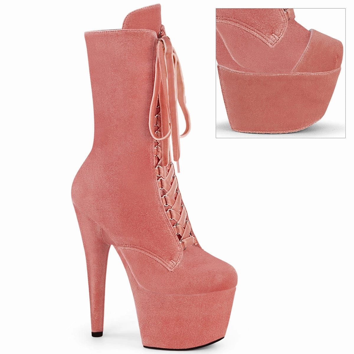 ADORE-1045VEL Dusty Pink Velvet/M Thick Lining