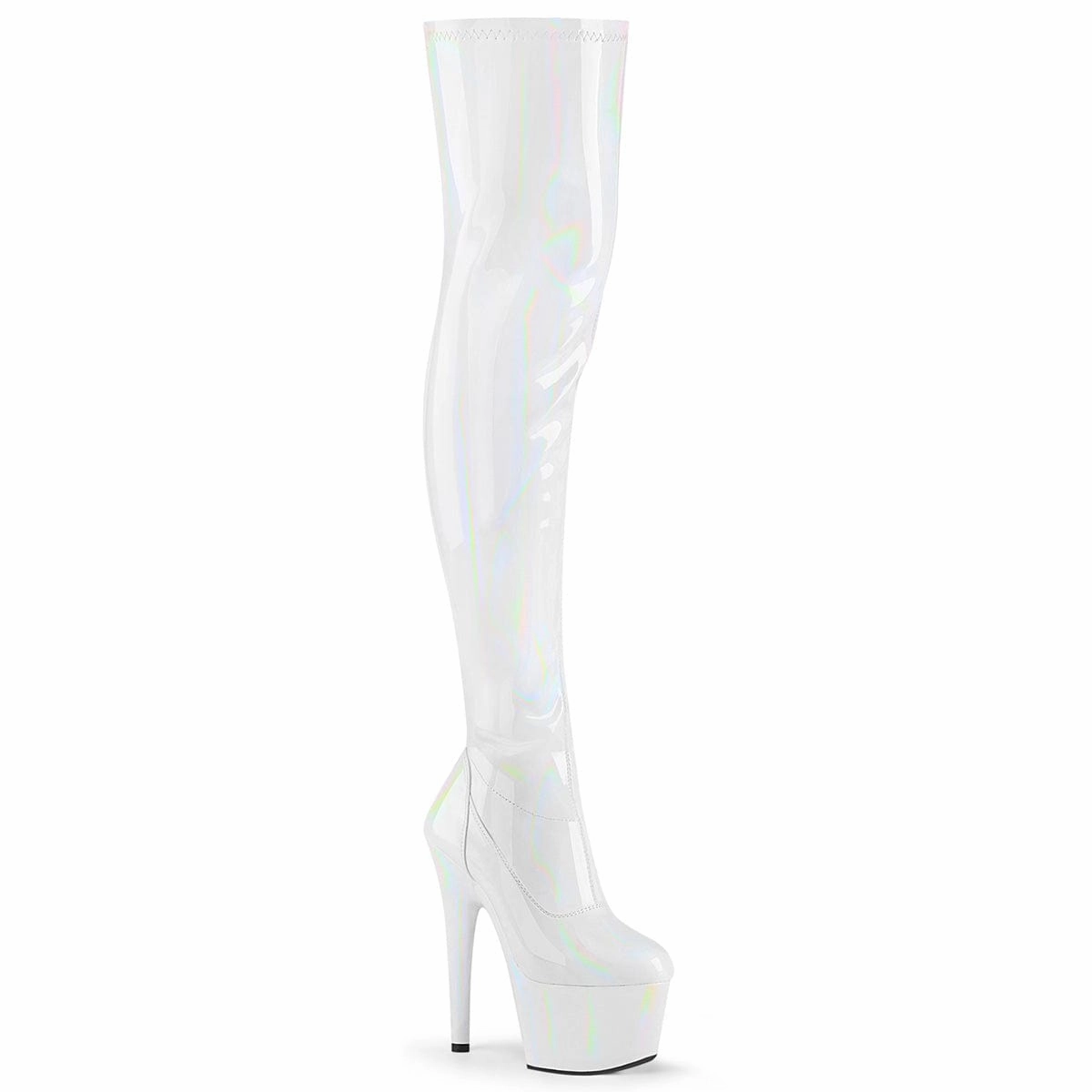 ADORE-3000HWR White Stretch Hologram/White Hologram Comfortable Insole Bold Life