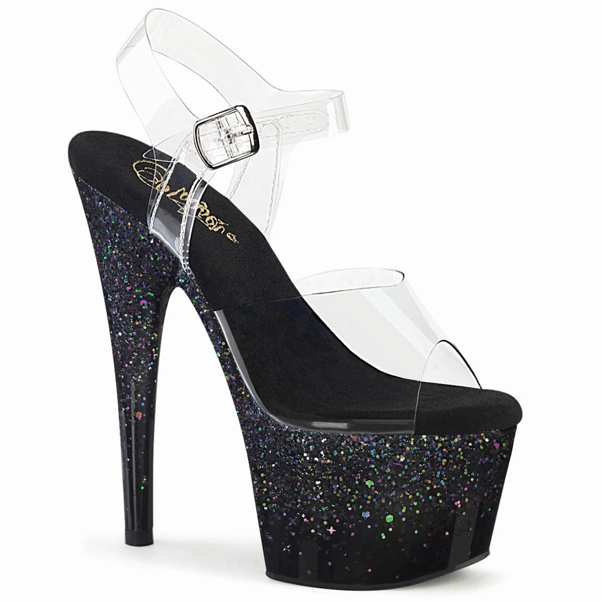 Daily Comfort ADORE-708SS Clear/Black Multi Glitter