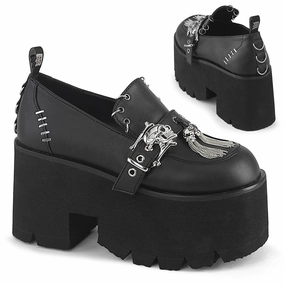 Winter Chill Matte Base ASHES-38 Black Vegan Leather Platform Shoes