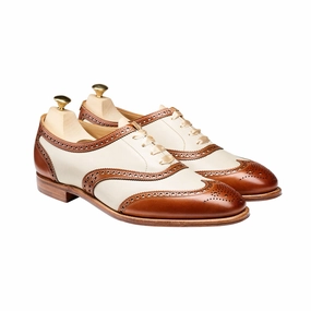 Comfortable Heel Nordic Shade Alice Tan & Ivory Burnished Calf