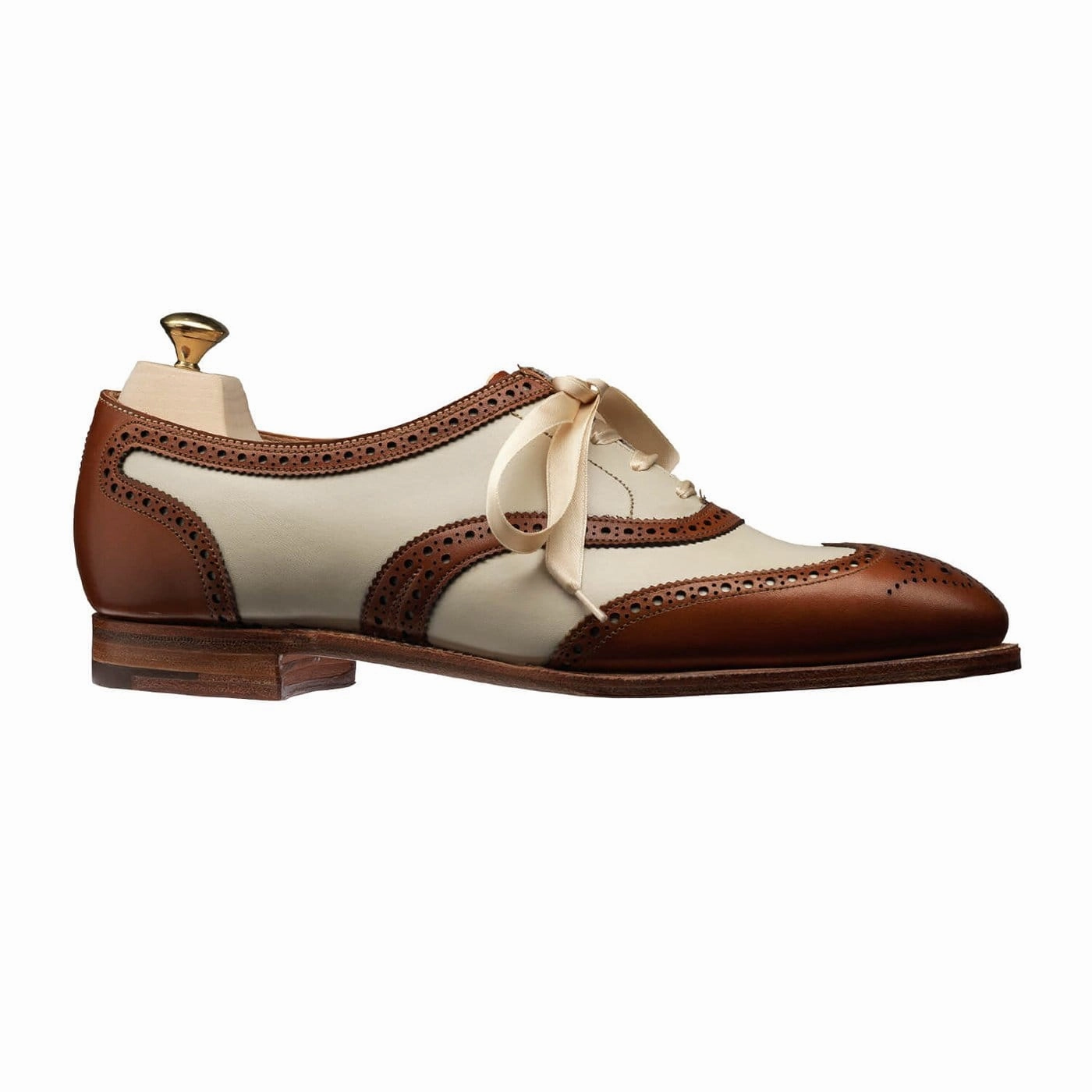 Toe Ease Light Hue Alice Tan & Ivory Burnished Calf