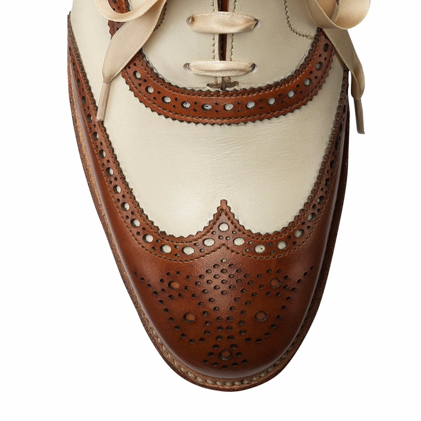 Alice Tan & Ivory Burnished Calf Refined Cut Luxurious Comfort