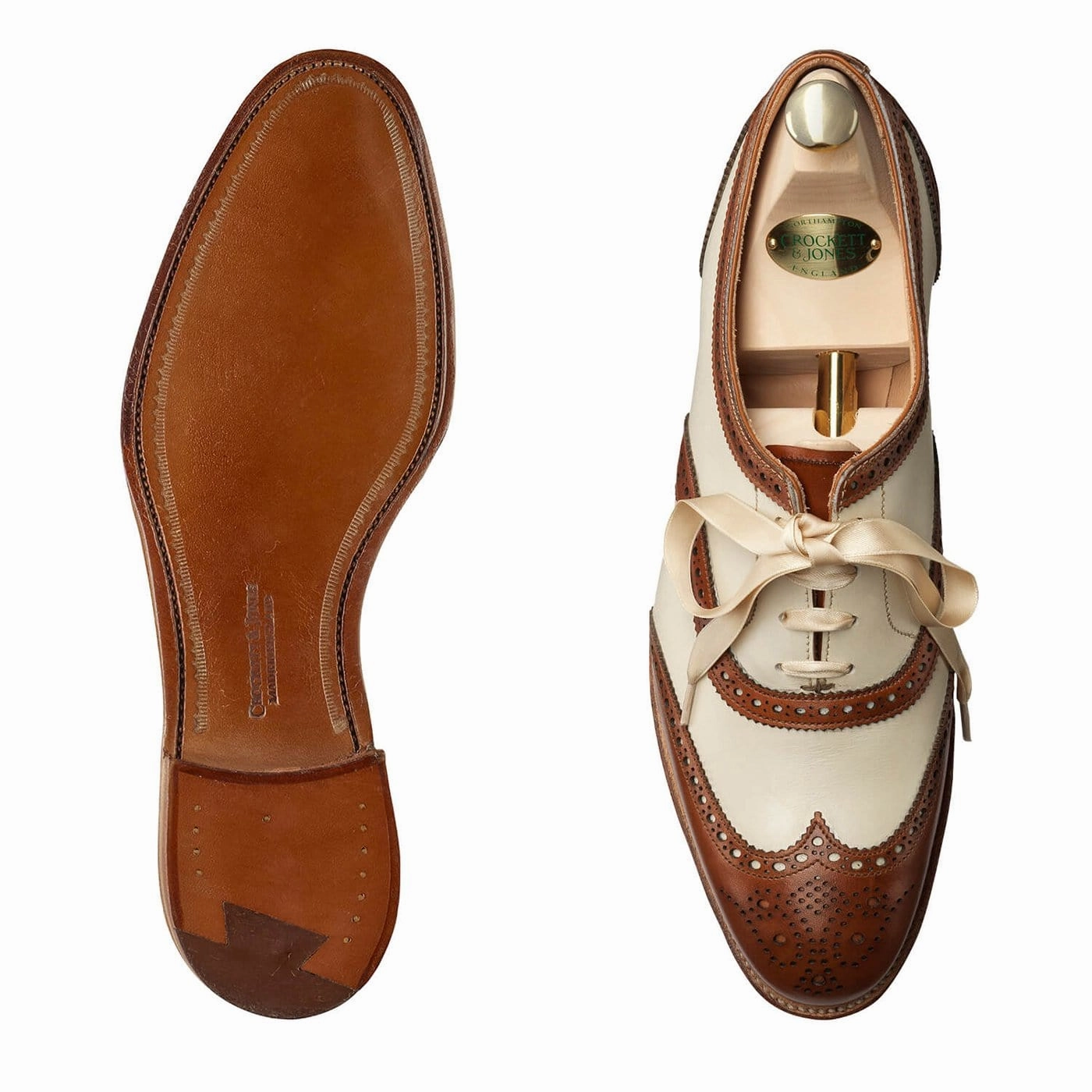 Perfect Match Romantic Pair Alice Tan & Ivory Burnished Calf
