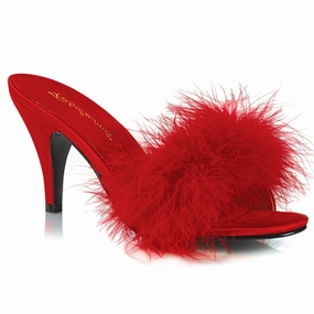 Free Soul Comfort Wedge AMOUR-03 Red Pu-Fur