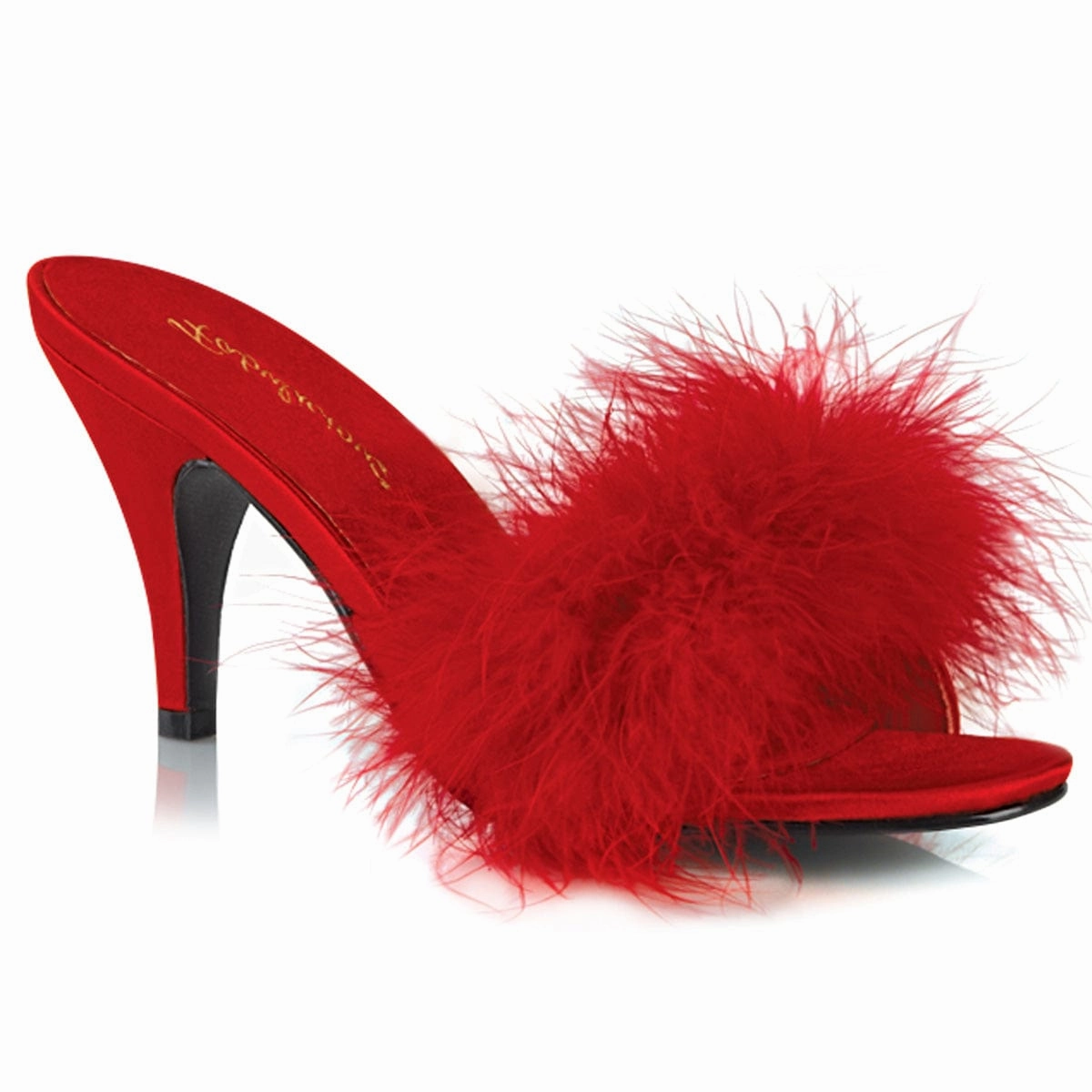 Free Soul Comfort Wedge AMOUR-03 Red Pu-Fur