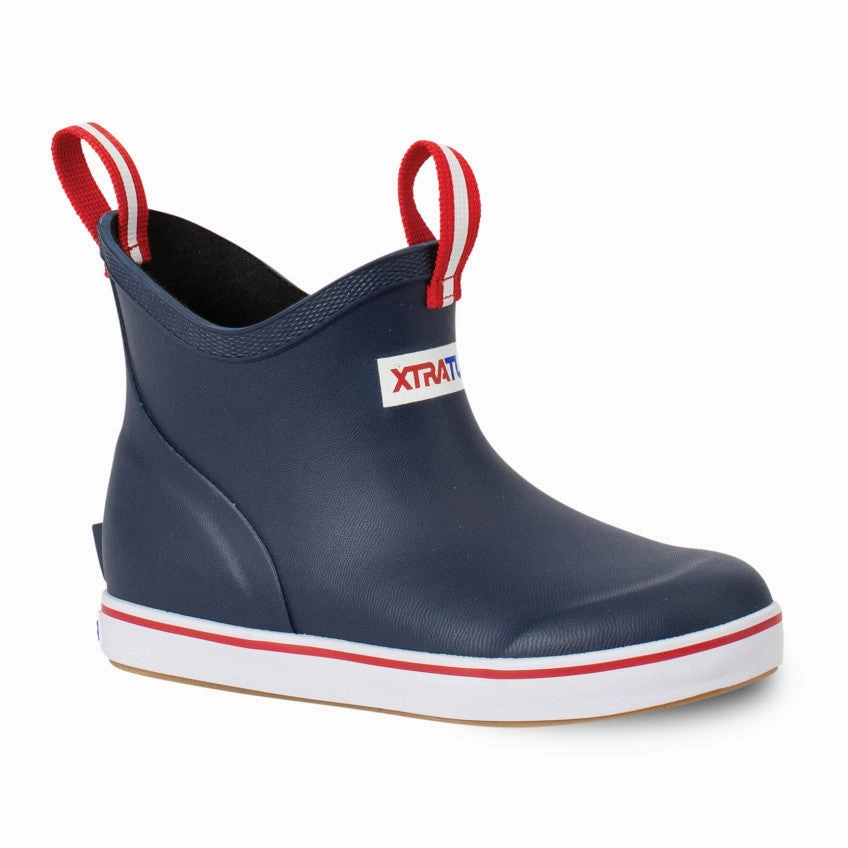 ANKLE DECK BOOT NAVY Minimal Silhouette Work Field