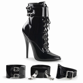 DOMINA-1023 Black Patent All-Season Wear