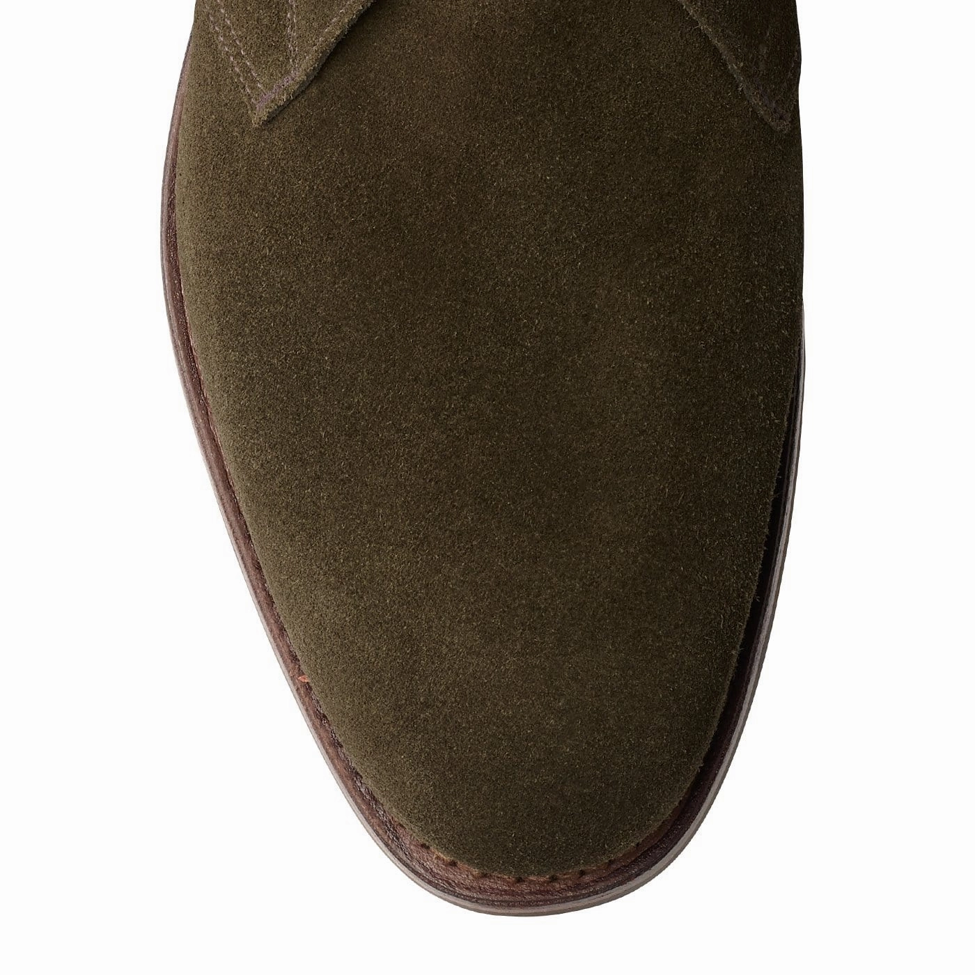 Premium Leather Walking Comfort Chiltern Earth Green Suede