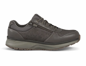 Mens Active Zip Dynamo Brown Trainers Nature Walk