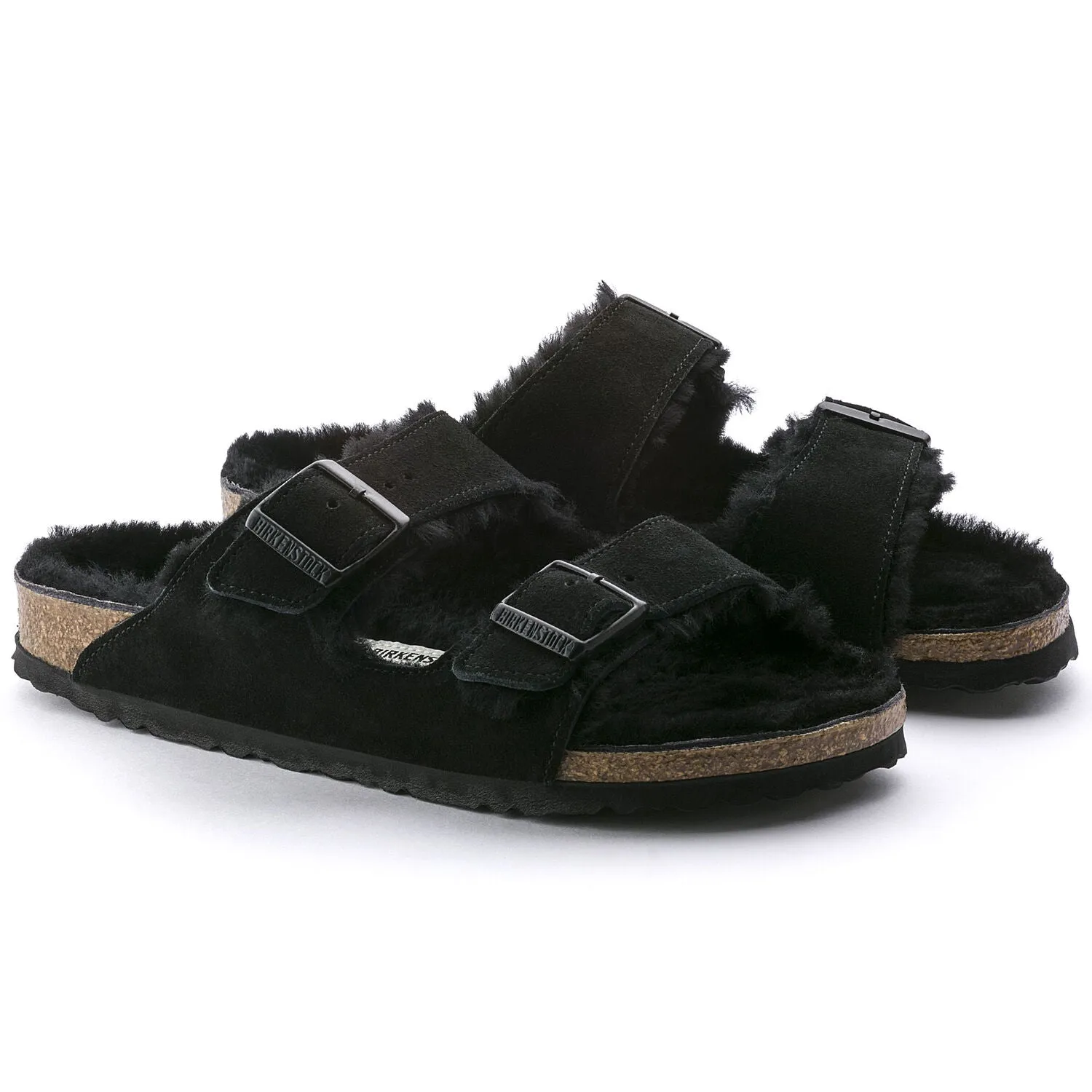 Comfortable Flip-flops for Men Arizona Shearling - Black