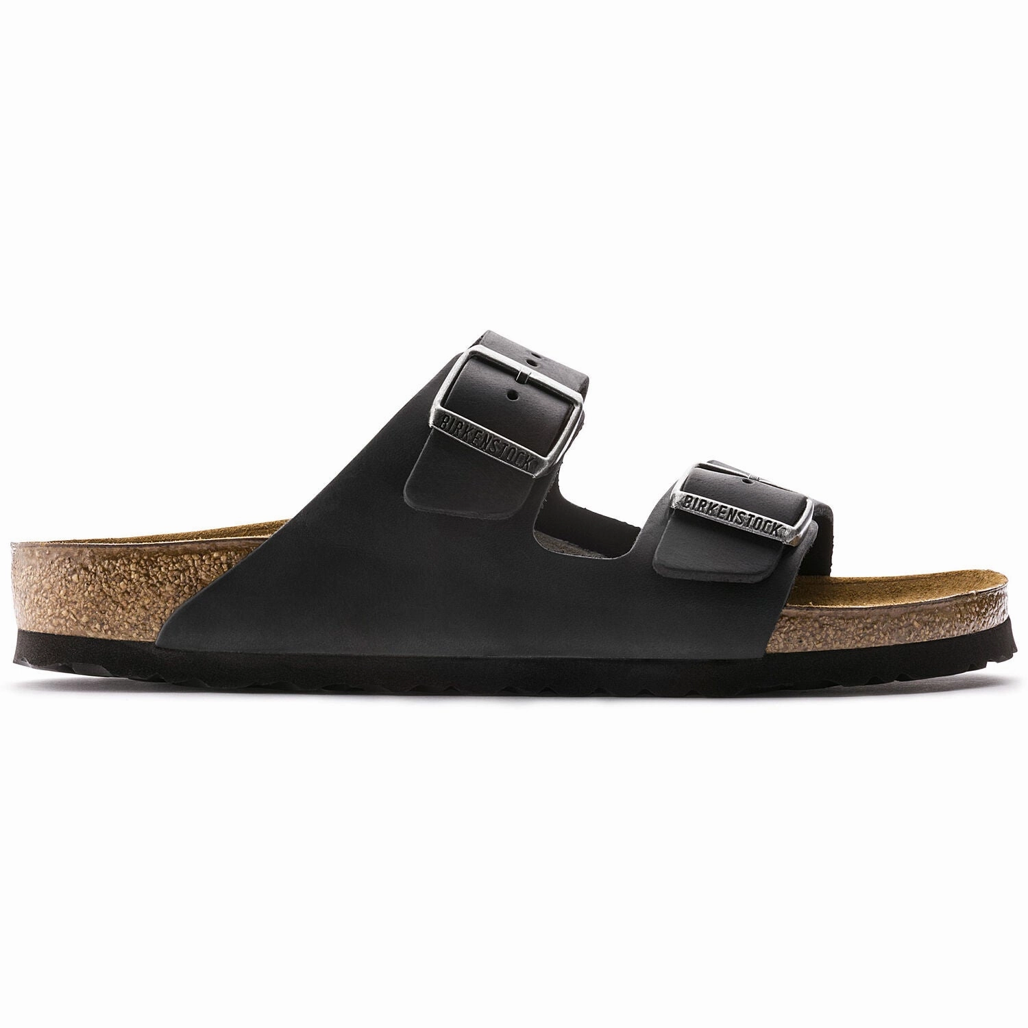 Arizona - Oiled Black simple design Easy Sandals