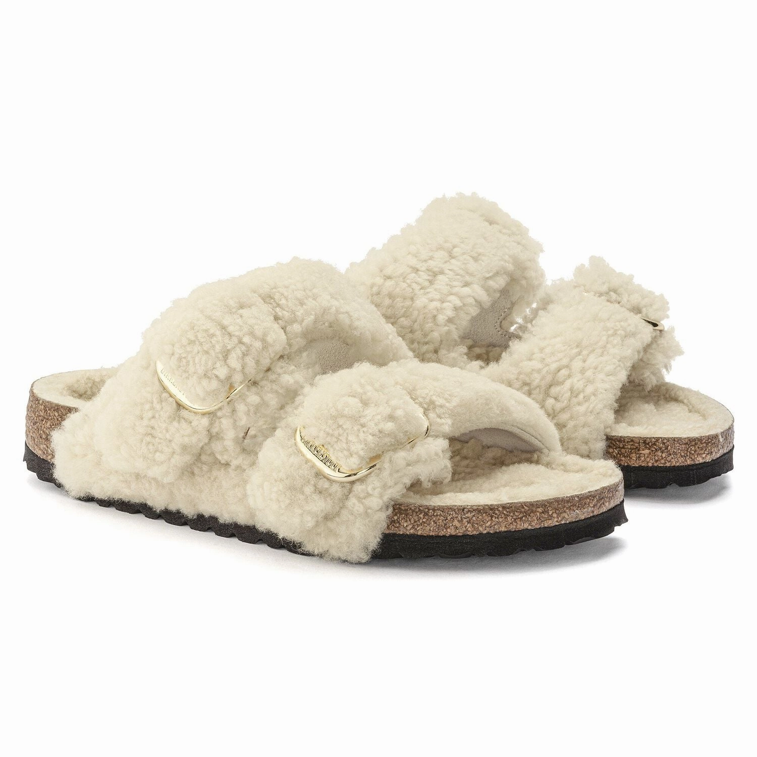 Pair Quick Arizona Big Buckle Shearling - Teddy Eggshell