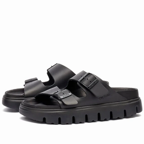 ARIZONA CHUNKY BLACK LEATHER Comfort Sandals Sporty Sandals