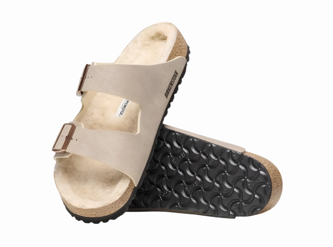 Soft Heel Supportive structure ARIZONA SHEARLING DESERT DUST GRAY TAUPE