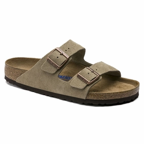 ARIZONA SOFT FOOTBED SUEDED LEATHER TAUPE Relaxed Walking Classic Style