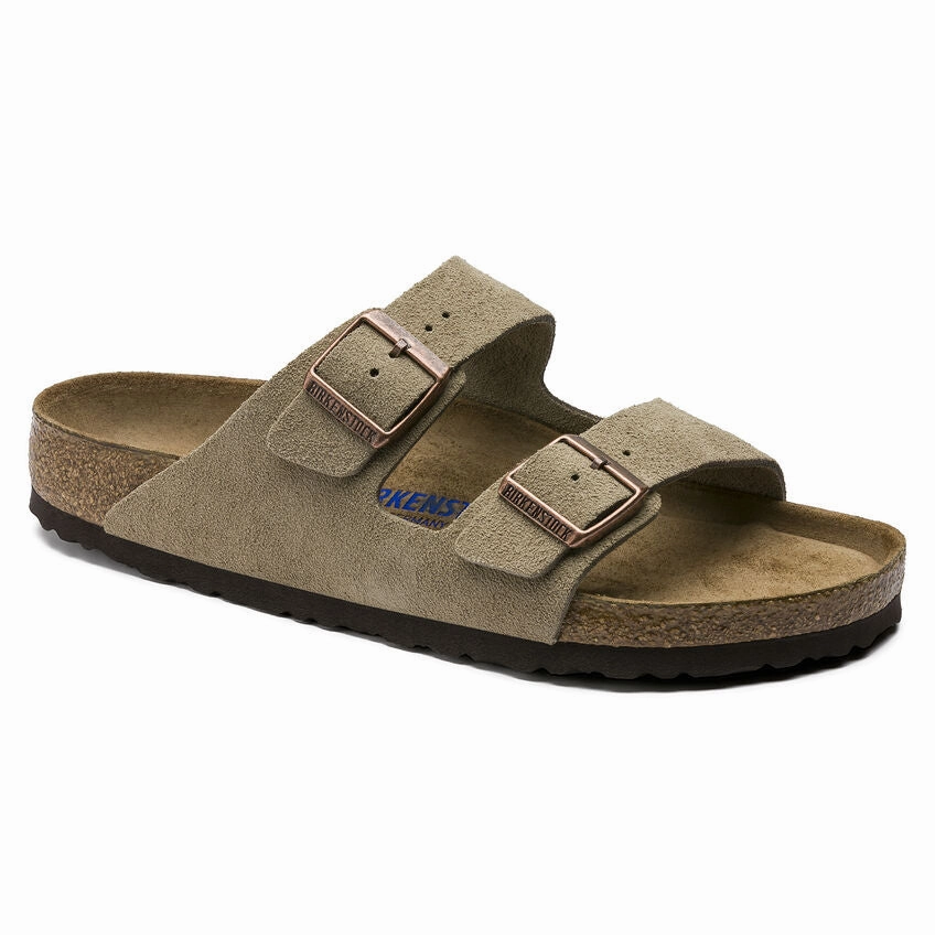 Seaside Stroll Shore Style ARIZONA SOFT FOOTBED SUEDED LEATHER TAUPE