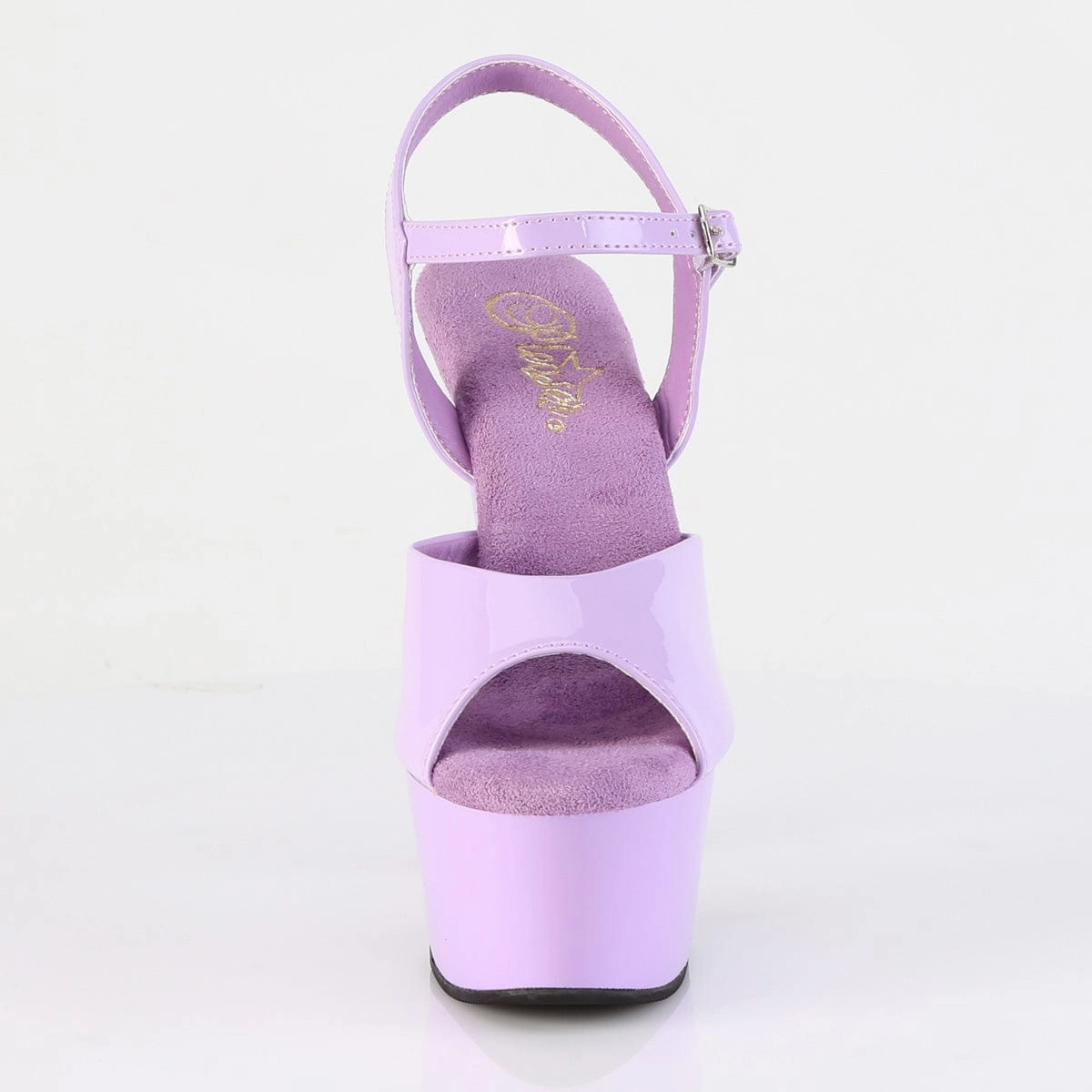 Single Strap Pink Sweet ASPIRE-609 Platform Shoes Lavender Patent Lavender