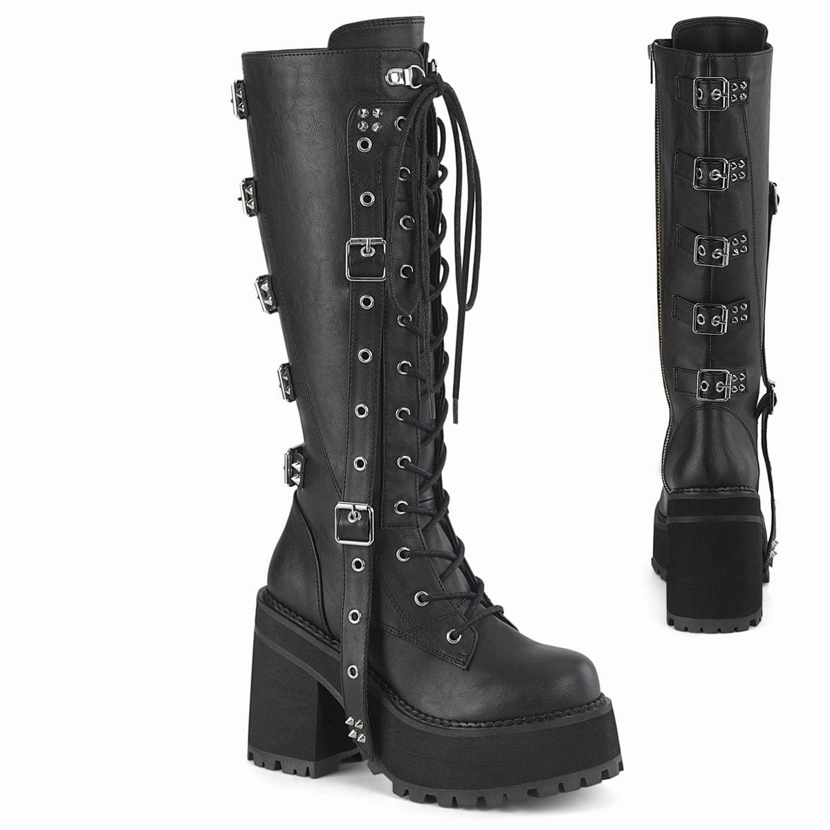 ArchSupport ASSAULT-218 Black Vegan Leather