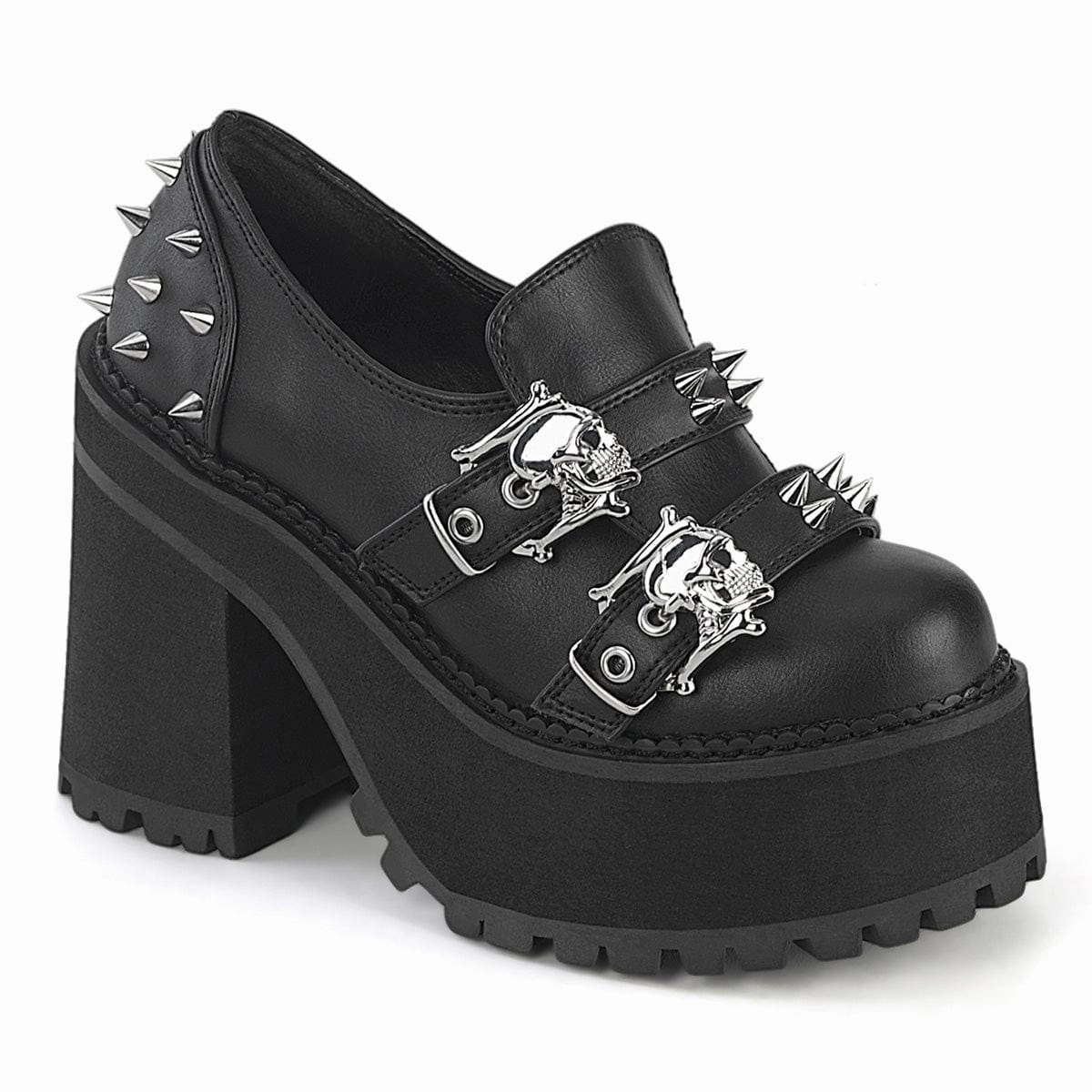 zipper ASSAULT-38 Black Vegan Leather
