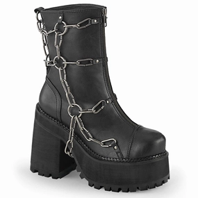 ASSAULT-66 Black Vegan Leather Gym Quick Moon Walk