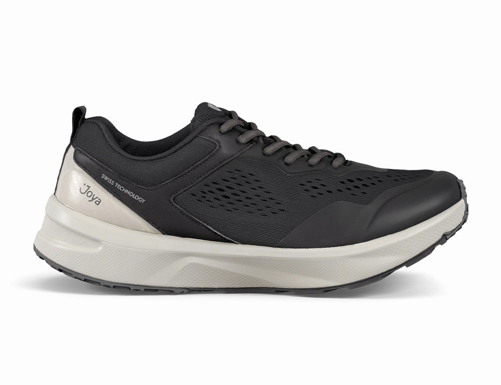Mens Active Veloce Black Beige Trainers Rich Glow Swift Glide