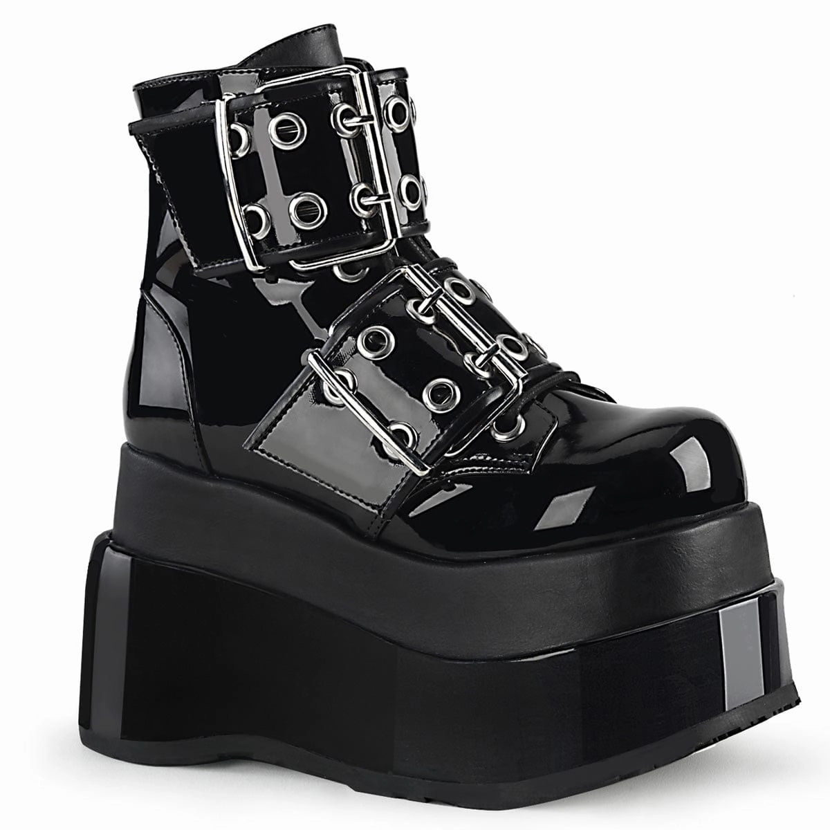 BEAR-104 Black Patent -Vegan Leather Trendy Vibe