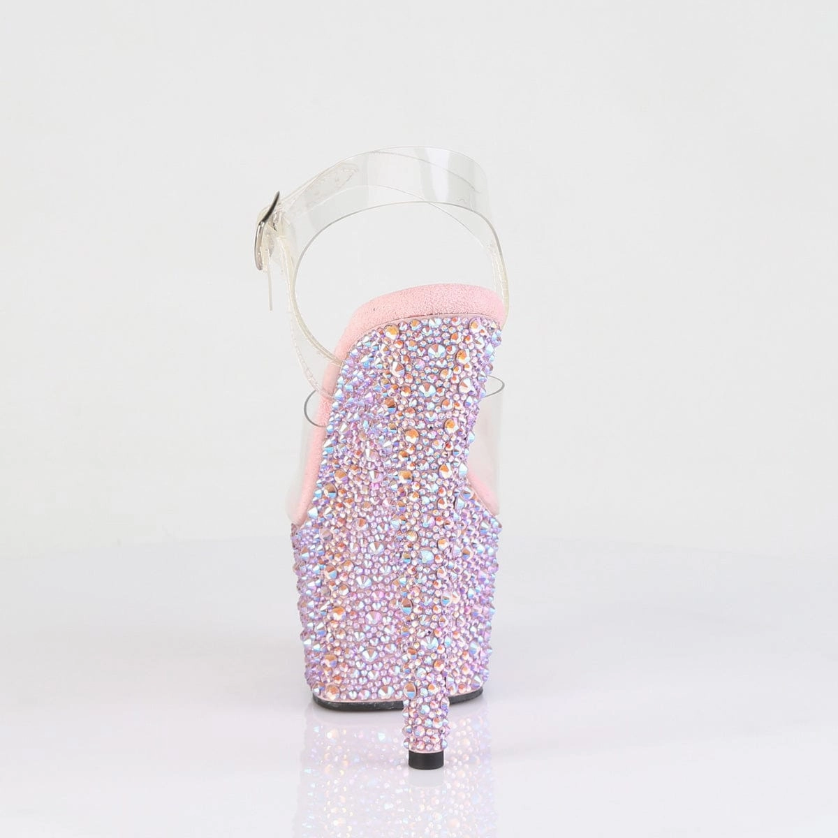 Comfortable Outdoor Adventure BEJEWELED-708MS Clear/Baby Pink Multi Rhinestones