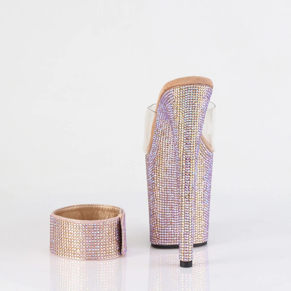 Open Finish BEJEWELED-812RS Clear/Rose Gold Multi Rhinestones