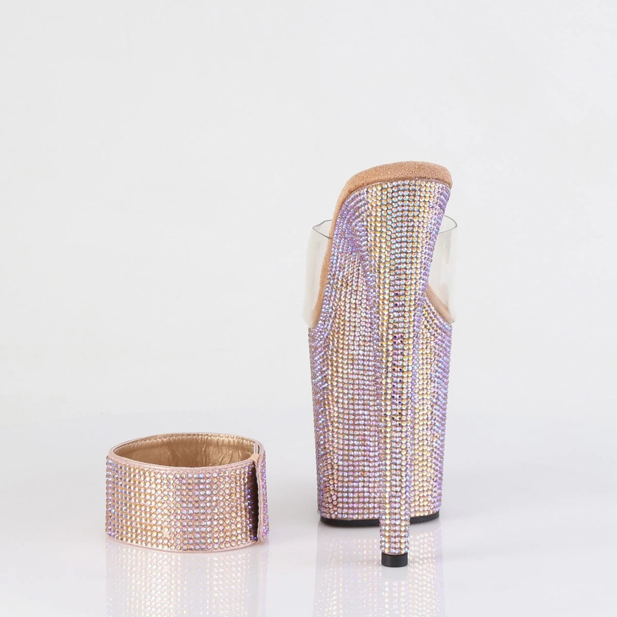 Open Finish BEJEWELED-812RS Clear/Rose Gold Multi Rhinestones