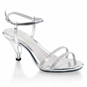 No-Fuss Wear BELLE-316 Silver Metallic Pu/Clear