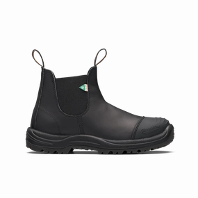 Blundstone 168 - Work & Safety Boot Black with Toe Cap City Step