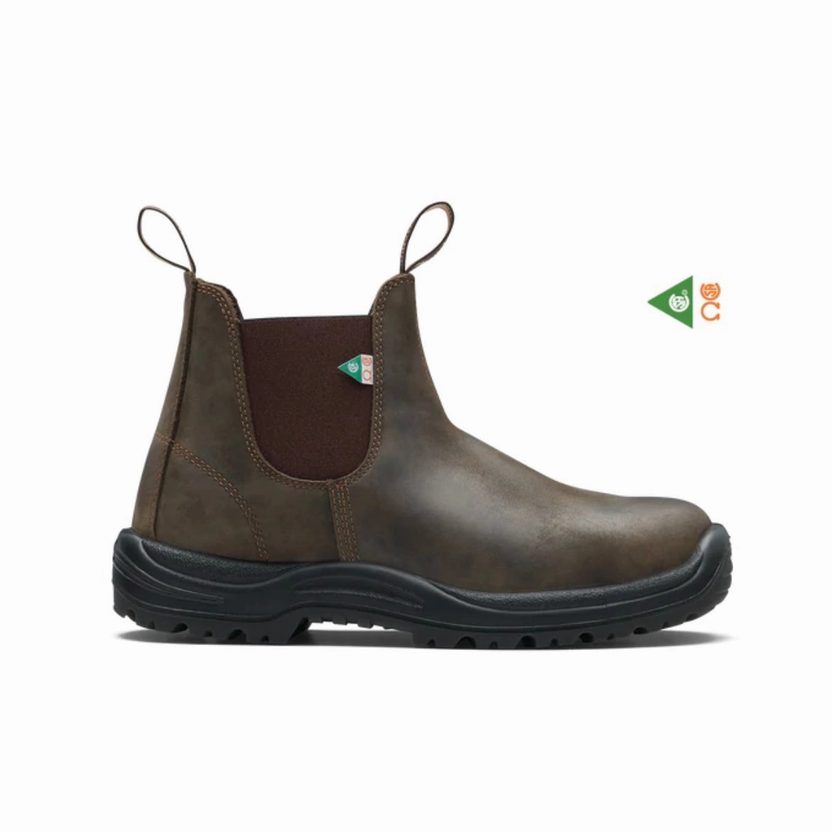 Strong Step Blundstone 180 - Work and Safety Boot Waxy Rustic Brown