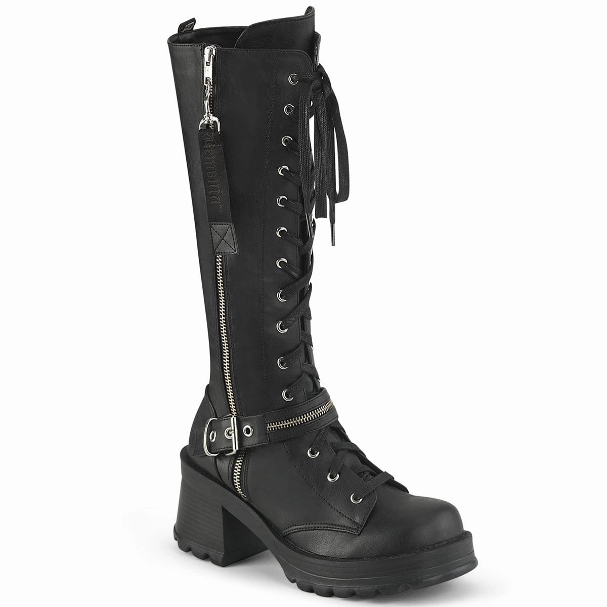 Construction Grade High Shaft BRATTY-206 Black Vegan Leather