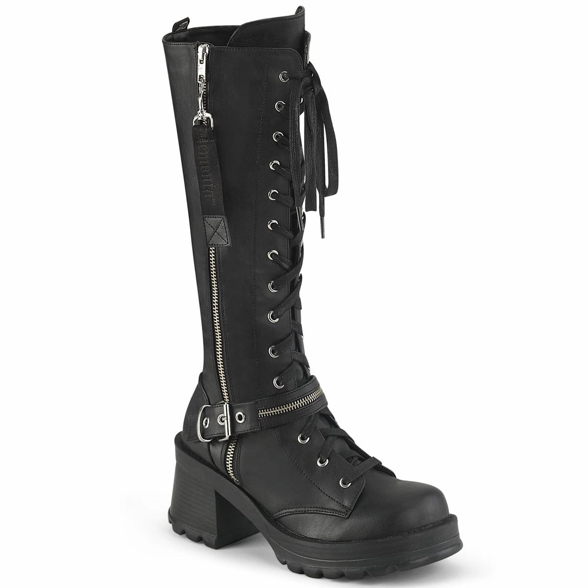 Anti Slip Work Wear BRATTY-206 Black Vegan Leather
