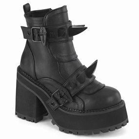 ASSAULT-72 Black Vegan Leather Quick Step Fast Run