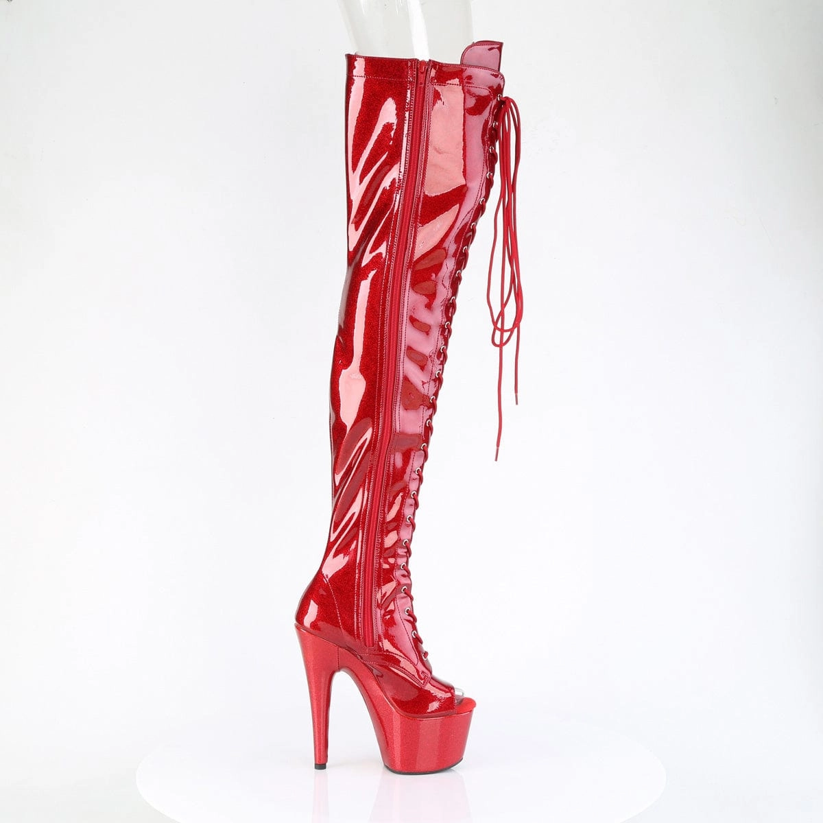 Work Peak Step ADORE-3021GP Red Glitter Patent/M
