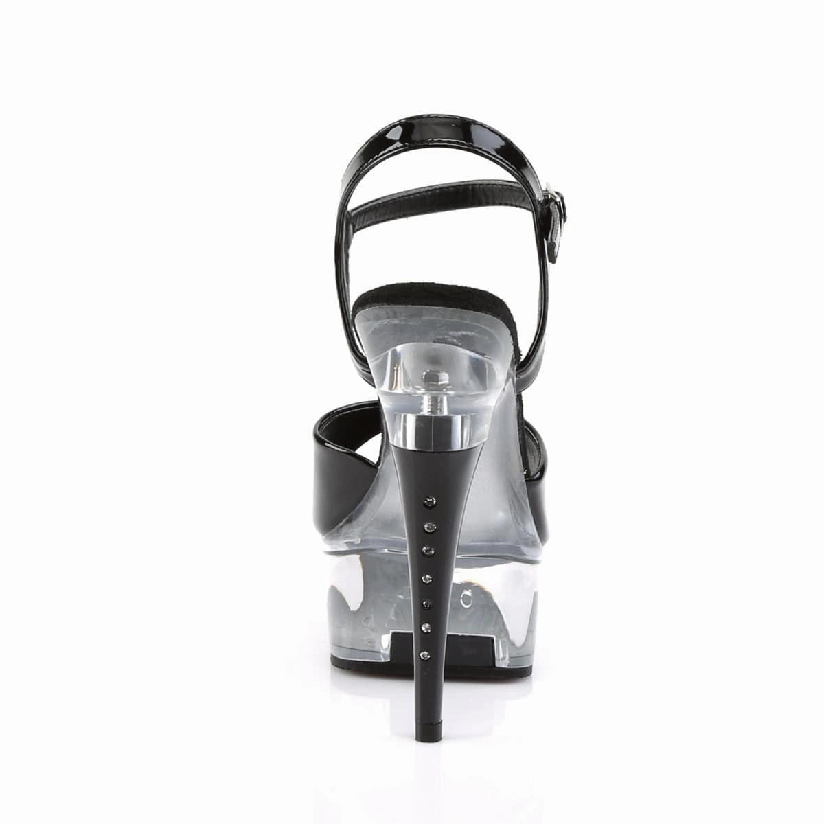 Poolside Look Laidback Look CAPTIVA-609 Black Patent/Clear