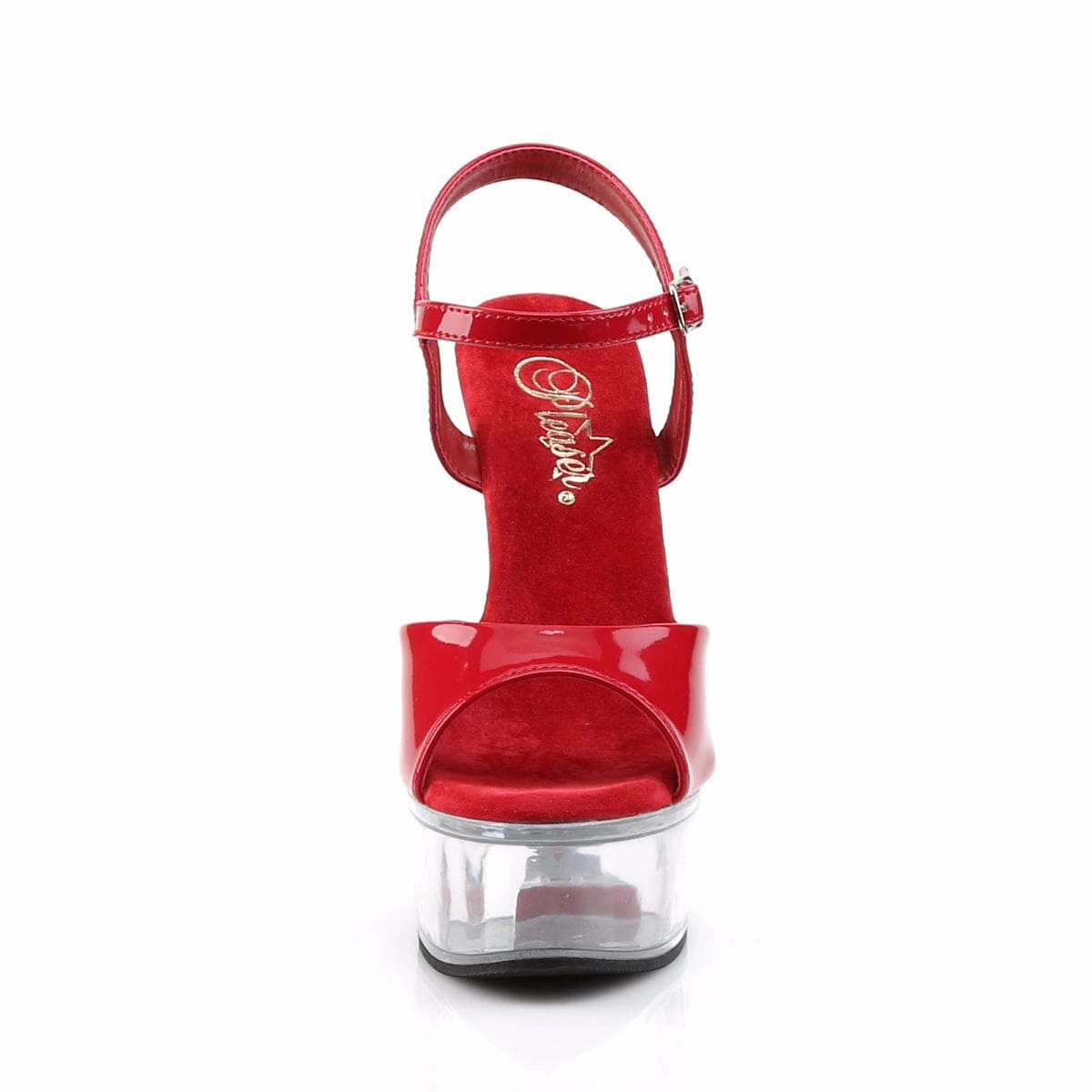 Loose Fit CAPTIVA-609 Red Patent/Clear