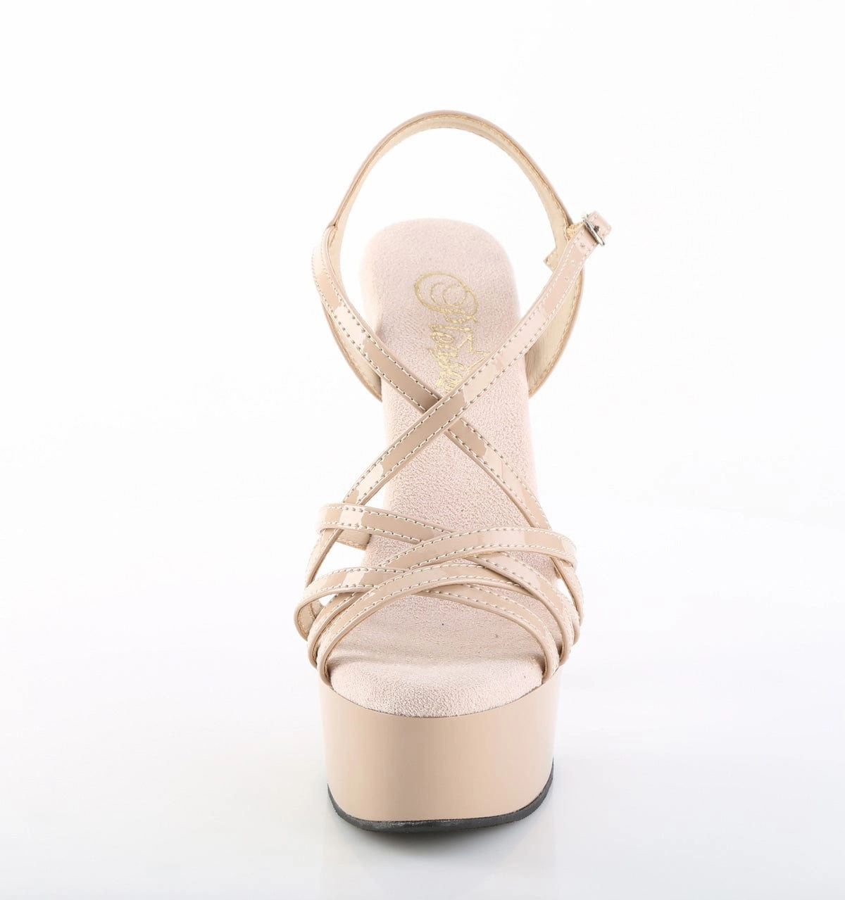 Foot-Friendly Shoes CAPTIVA-613 Platform Shoes Nude Patent Nude