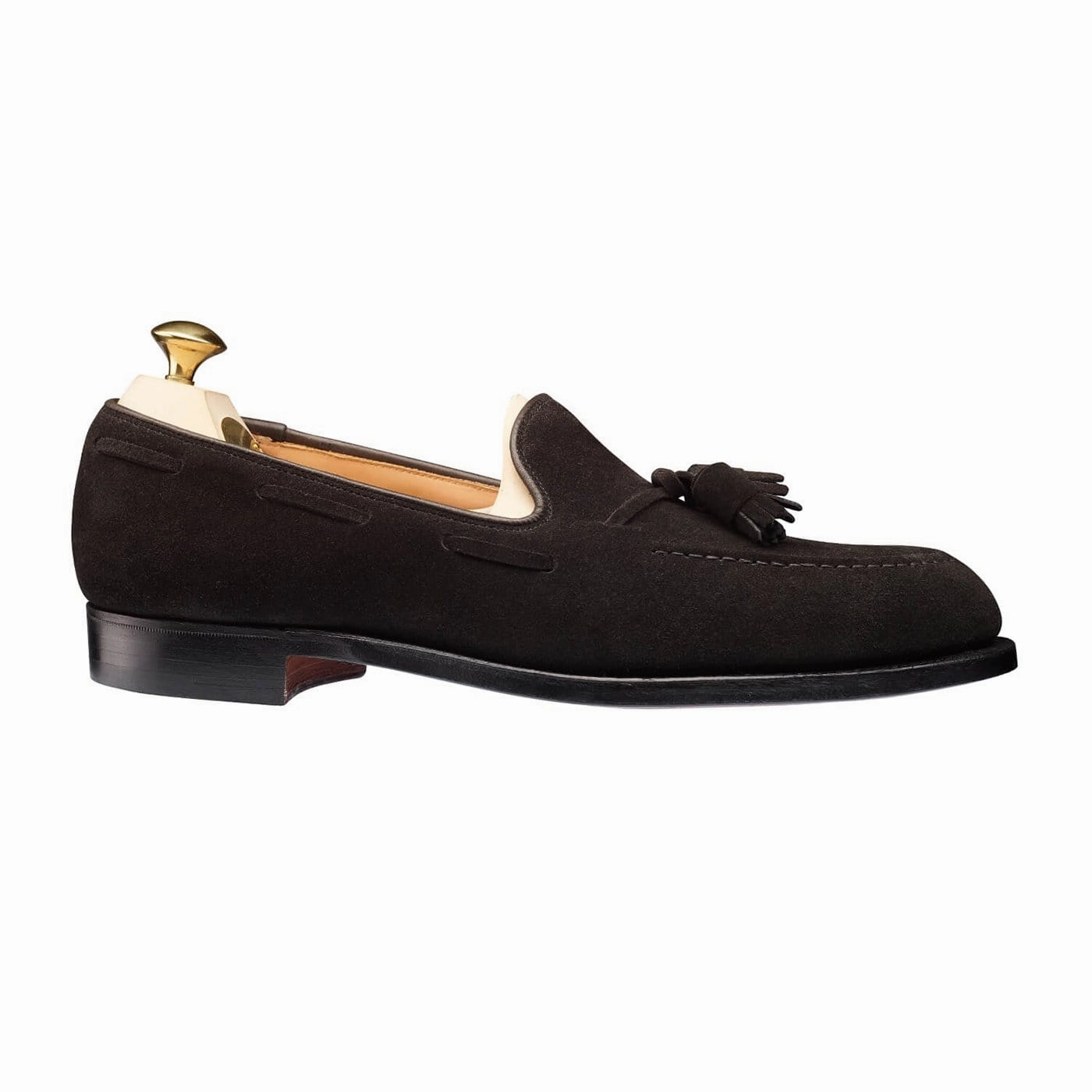 Cavendish Black Calf Suede Sleek Construction