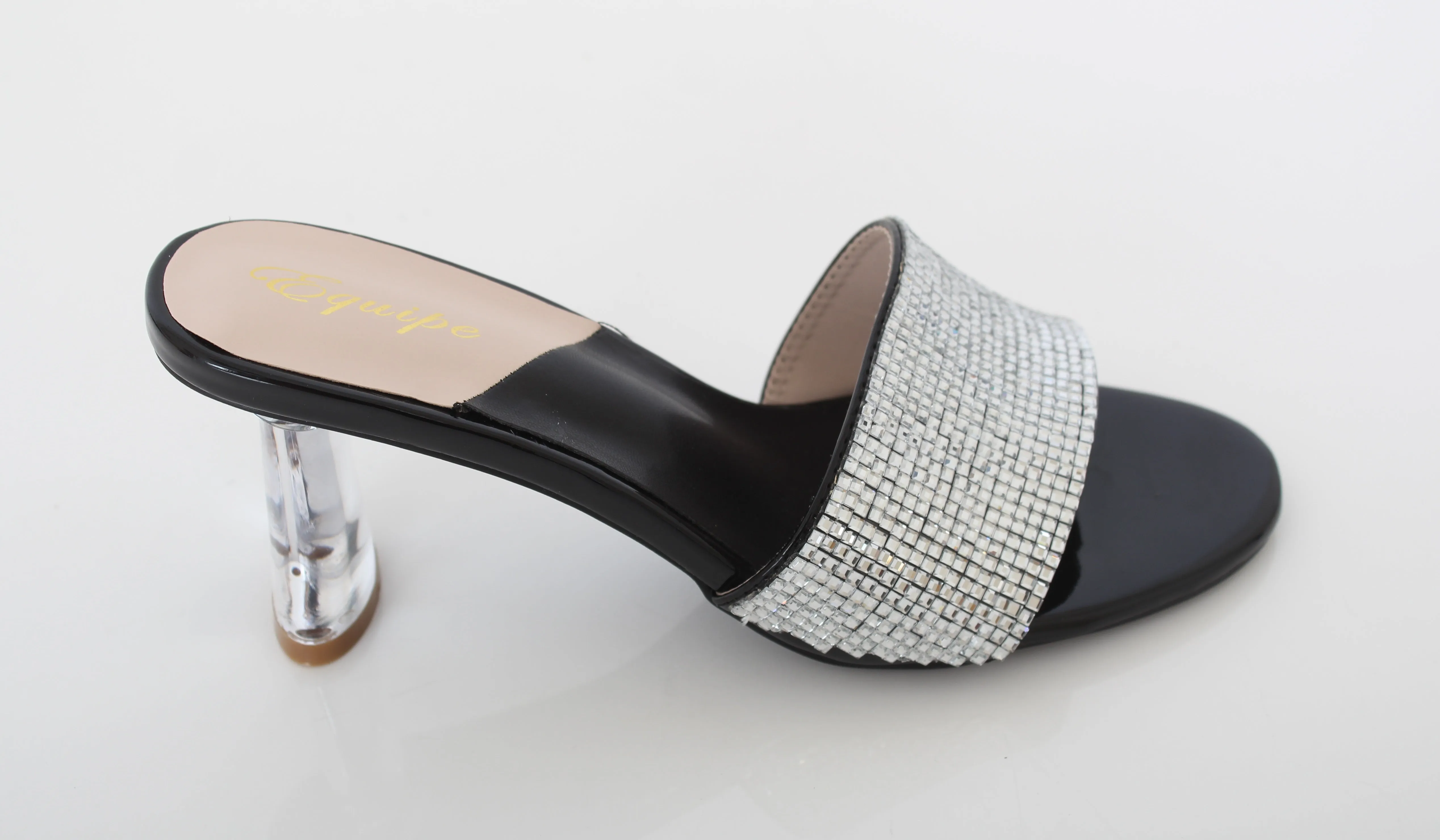 EQUIPE Crystal Embellished Mules Every Fit