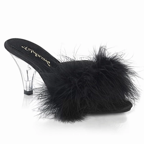 Outdoor Event Stylish Go BELLE-301F Black Pu-Fur/Clear